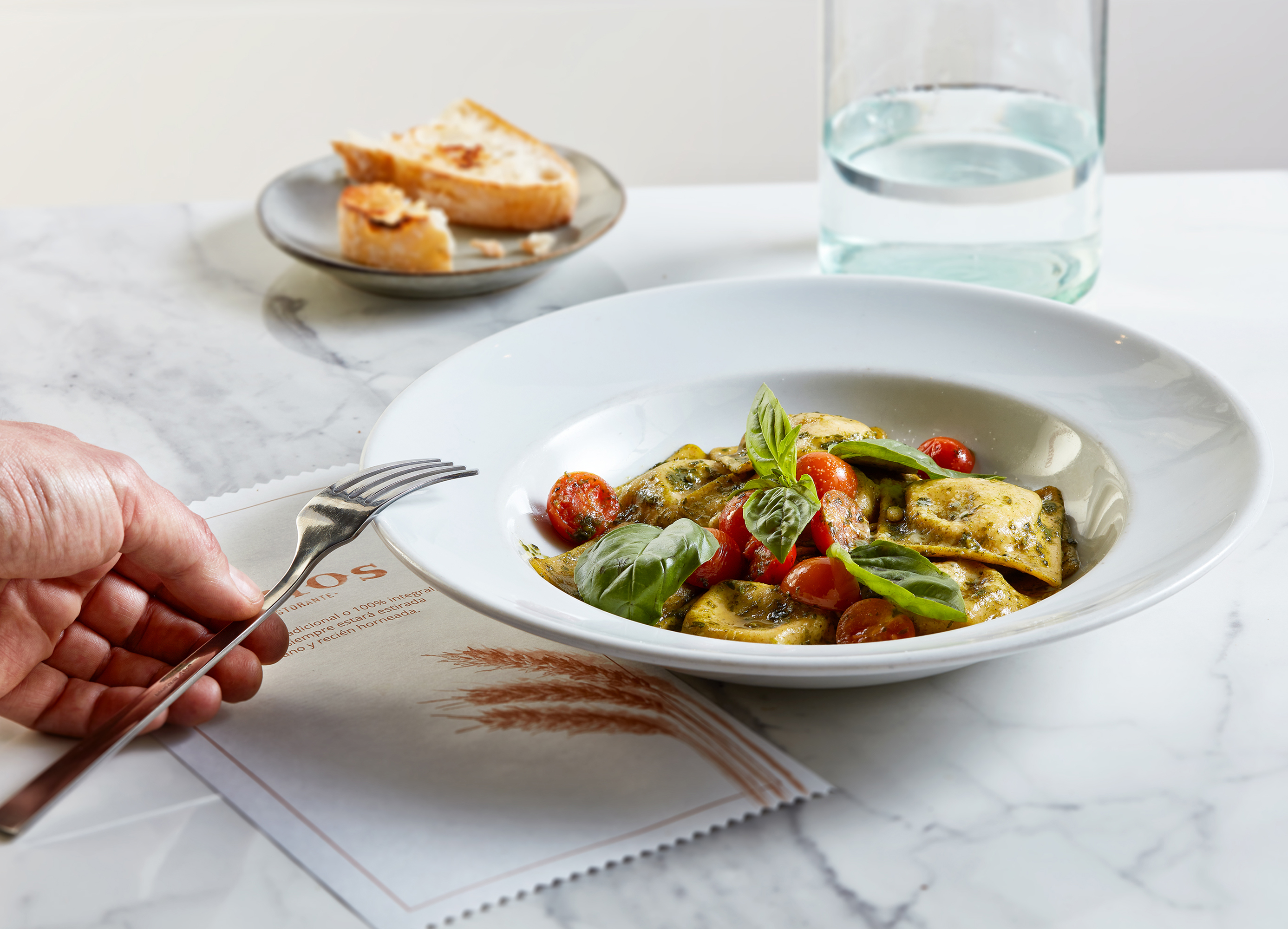 Ravioli Integrali Pesto E Pomodorini Ginos