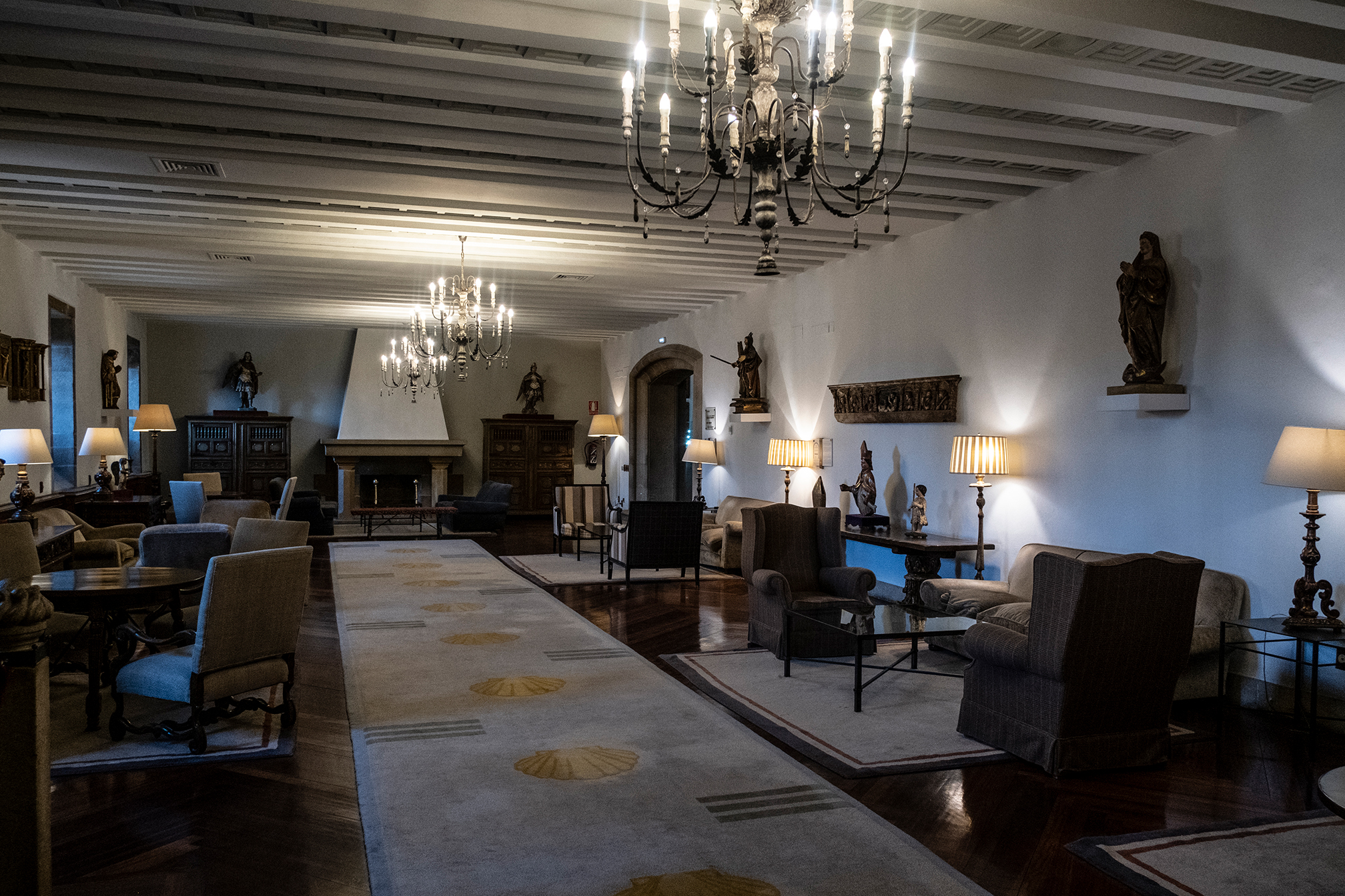 Interior del Parador de Santiago